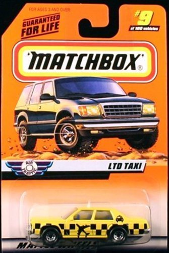 LTD TAXI * YELLOW * Air Traffic Series 2 MATCHBOX 1999 Basic Die-Cast Vehicle (#9 of 100) by Matchbox von Mattel
