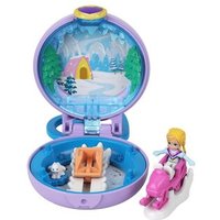 MATTEL GKJ41 Polly Pocket Pollys Schneemobil-Schatulle, Minipuppe und Zubehör von Mattel