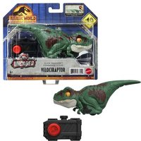 MATTEL GYN41 „Jurassic World: Ein neues Zeitalter“ grüner Uncaged Click Tracker Velociraptor-Dinosaurier von Mattel