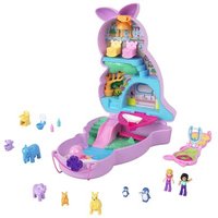 MATTEL HKV50 Polly Pocket Mama & Joey Känguru Schatulle, inkl. Figuren & Zubehör von Mattel