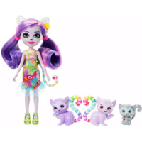 MATTEL HRX86 Enchantimals Lorinda Lemuren Familie von Mattel