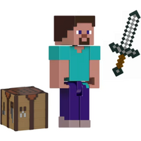 MATTEL JCN28 Minecraft Core Figur Steve (8 cm) von Mattel