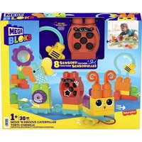 Mega Bloks - Rollspaß Raupenzug, Kleinkind Motorik-Spielzeug (Sensorik) von Mattel