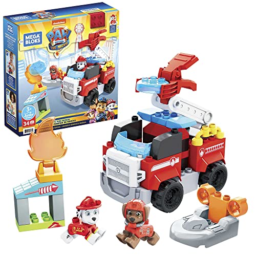 MEGA GYJ01 – Mega Bloks Paw Patrol Feuerwehr Bauset mit 34 Bausteine, Spielset für Kinder ab 3 Jahren MEGA GYJ01 – Mega Bloks Paw Patrol Feuerwehr Bauset mit 34 Bausteine, Spielset für Kinder ab 3 Jahren von Mattel