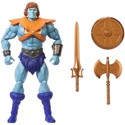 Masters of the Universe Masterverse Actionfigur, Vintage Collection Faker, ca. 18 cm großer Motu blauhäutiger Roboter He-Man Bösewicht mit Zubehör, JBP94 von Masters of the Universe