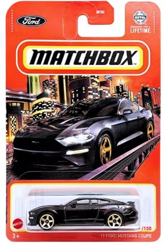 Matchbox '19 Ford Mustang Coupe, schwarz, Maßstab 1:64, Druckguss, 98/100 Matchbox '19 Ford Mustang Coupe, schwarz, Maßstab 1:64, Druckguss, 98/100 von Mattel