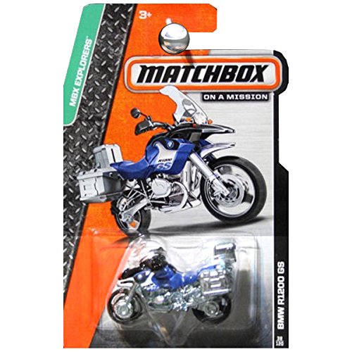 Matchbox 2014 MBX Explorers BMW R1200 GS Motorrad blau von Mattel