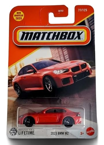 Matchbox 2023 BMW M2 [Rot], 77/125, Maßstab 1:64, Druckguss von Mattel