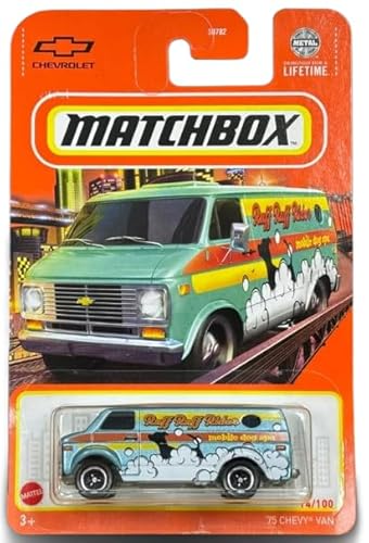 Matchbox '75 Chevy Van, Maßstab 1:64, Druckguss, Grün, 14/100 Matchbox '75 Chevy Van, Maßstab 1:64, Druckguss, Grün, 14/100 von Mattel