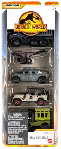 Matchbox Jurassic World 5er-Pack Dominion (Terra Travel Squad) von Mattel