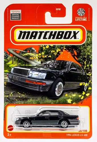 Matchbox Lexus LS 400 Druckguss-Auto, Maßstab 1:64, schwarz, 26/100 von Mattel