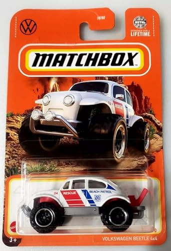 Matchbox Volkswagen Beetle 4x4, 43/100, Maßstab 1:64, Druckguss von Mattel