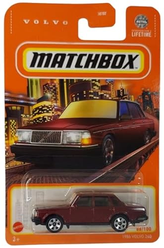 Matchbox Volvo 240 Druckguss-Auto, Maßstab 1:64, rot, 88/100, Modell 1986 Matchbox Volvo 240 Druckguss-Auto, Maßstab 1:64, rot, 88/100, Modell 1986 von Mattel
