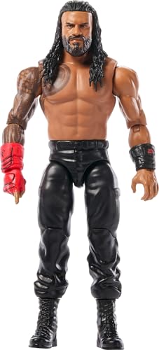Mattel WWE Actionfiguren und Zubehörteile, ca. 15 cm große Superstar-Sammelfiguren mit 14 Bewegungspunkten und lebensechtem Aussehen (Stile können abweichen), JGD40 von Mattel