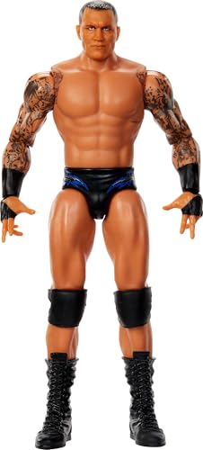 Mattel WWE Randy Orton Actionfigur, Hauptkampf-Serie #154, ca. 15 cm große Sammelfigur mit 10 Bewegungspunkten und lebensechtem Aussehen, JCV42, [Mehrfarbig] von WWE