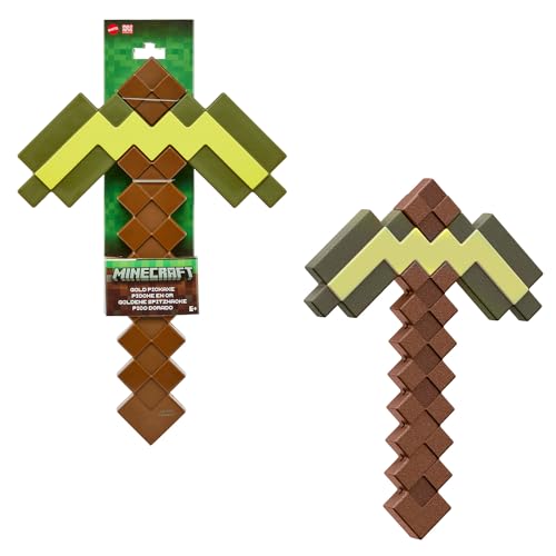 Mattel Minecraft Kampfspielzeug-Zubehörkollektion im pixeligen Design für Rollenspiele (verschiedene Styles), JCV18, [Mehrfarbig] von Mattel