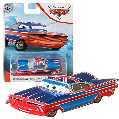 Mattel Auswahl Fahrzeuge | Modelle | Disney Cars 3 | Cast 1:55 Autos, Typ:Ramone Metallic Union Jack von Mattel