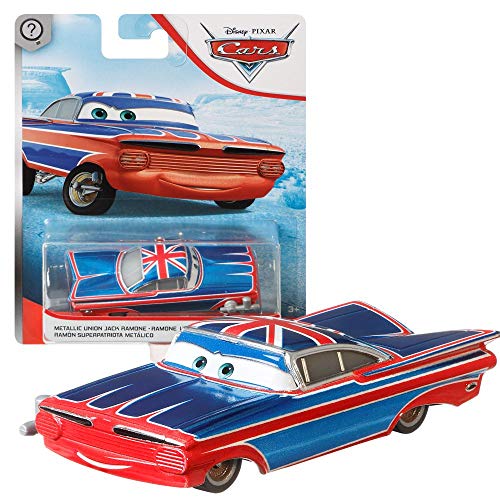 Mattel Auswahl Fahrzeuge | Modelle | Disney Cars 3 | Cast 1:55 Autos, Typ:Ramone Metallic Union Jack von Mattel