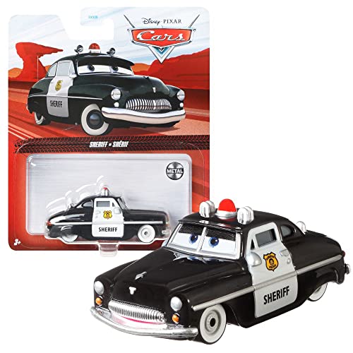 Mattel Auswahl Fahrzeuge Racing Style | Disney Cars | Die Cast 1:55 Auto, Typ:FSC Sheriff, (DXV29) von Mattel