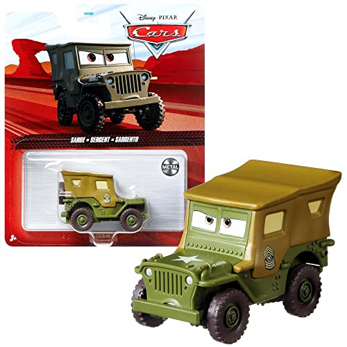 Mattel Auswahl Fahrzeuge Racing Style | Disney Cars | Die Cast 1:55 Auto, Typ:Sarge, (CDXV59) von Mattel