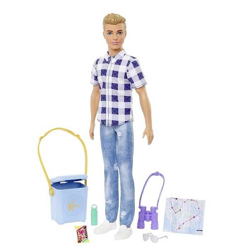 Mattel Barbie Abenteuer zu zweit Ken Camping-Puppe und Zubehör HHR66 von Mattel