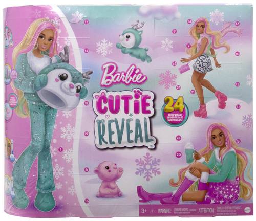 Mattel Barbie Cutie Reveal-Puppen Adventskalender von Mattel