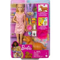 Barbie - Barbie Puppe mit Hund und Welpen von Mattel