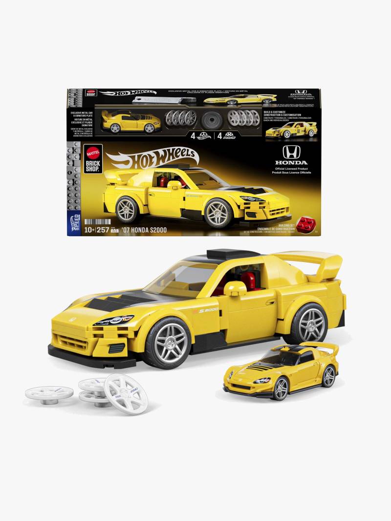 Mattel Brick Shop Hot Wheels Bau-Set Speed Series '07 Honda S2000 von Mattel