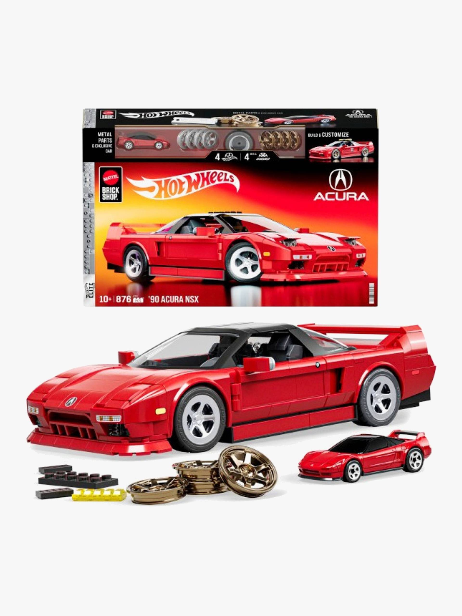 Mattel Brick Shop Hot Wheels Elite Series Brick Shop Hot Wheels Bausatz ’90 Acura NSX 876 Teile von Mattel