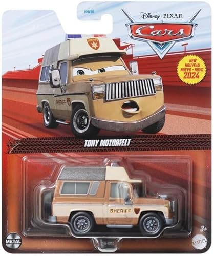 Mattel Cars 3 Druckguss Tony Motorfelt Sheriff, Maßstab 1:64 von Mattel