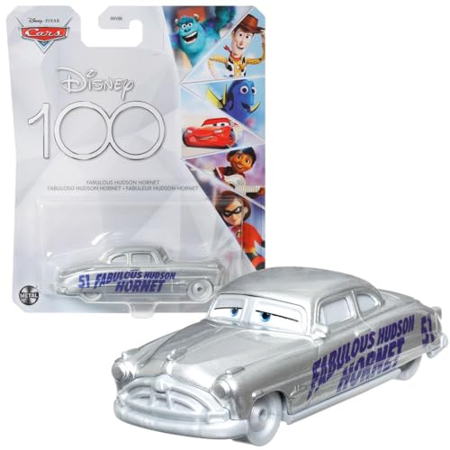 Mattel Cars Fahrzeuge | Disney 100 Jahre Edition | Cast 1:55 Autos, Typ:Fabulous Hudson Hornet, (HNR00) von Mattel