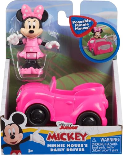 Mattel Disney Junior Maus Spielset bestehend aus beweglicher Sammelfigur Minnie und pinkem Auto, ab 3 Jahren, Mehrfarbig Mattel Disney Junior Maus Spielset bestehend aus beweglicher Sammelfigur Minnie und pinkem Auto, ab 3 Jahren, Mehrfarbig von Mattel
