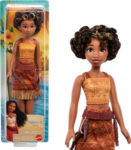 Mattel Disney Moana 2 Loto Modepuppe mit 2 Zubehörteilen, Abnehmbares Outfit mit Gürtel & Axt, inspiriert vom Film Mattel Disney Moana 2 Loto Modepuppe mit 2 Zubehörteilen, Abnehmbares Outfit mit Gürtel & Axt, inspiriert vom Film von Mattel