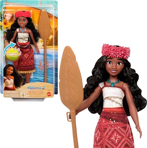 Mattel Disney Moana 2 Singing Adventure Moana Doll with Signature Outfit von Disney Princess