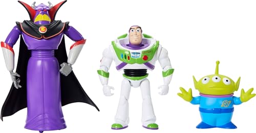 Mattel Disney Pixar Storytellers Story Intergalaktische Actionfiguren, 10,2 cm große Actionfiguren, Buzz Lightyear, Zurg & Alien bewegliches Spielzeug, 3 Stück Mattel Disney Pixar Storytellers Story Intergalaktische Actionfiguren, 10,2 cm große Actionfiguren, Buzz Lightyear, Zurg & Alien bewegliches Spielzeug, 3 Stück von Mattel