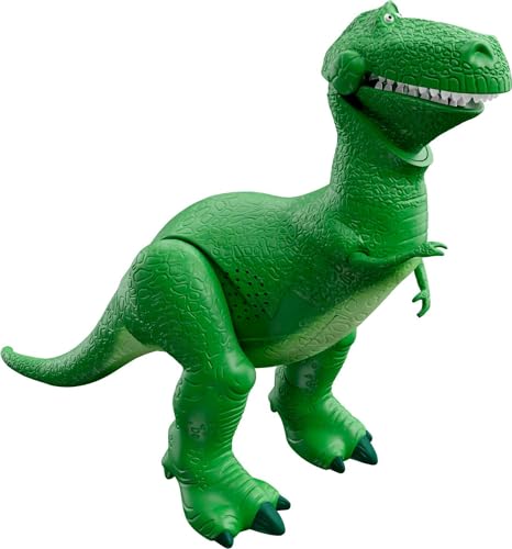 Mattel Disney und Pixar Toy Story sprechende Dinosaurier-Actionfigur mit Movng Armen, Roarin' Laughs Rex Dino Spielzeug, 27,4 cm T Rex mit 40+ Sounds & Sätzen Mattel Disney und Pixar Toy Story sprechende Dinosaurier-Actionfigur mit Movng Armen, Roarin' Laughs Rex Dino Spielzeug, 27,4 cm T Rex mit 40+ Sounds & Sätzen von Mattel