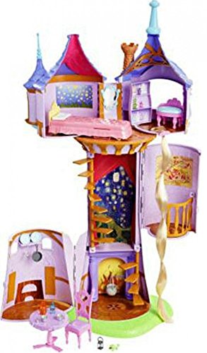 Mattel Disney Princess T1955-0 - Rapunzel Schlossturm Spielset, mit 5 Räumen und viel Zubehör von Mattel