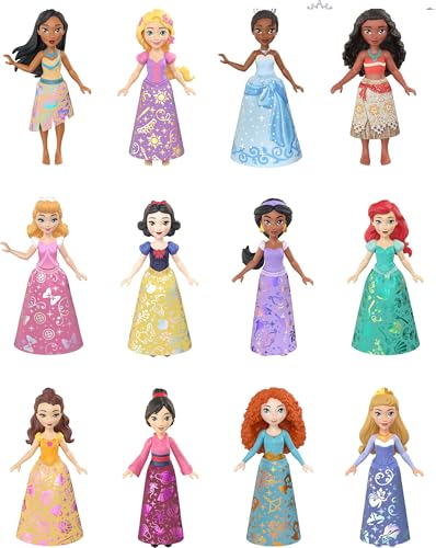 Mattel Disney Princess Toys, Ultimate Princess Pack mit 12 kleinen beweglichen Puppen in charakteristischen Outfits, Sammlerstücke, inspiriert von Disney-Filmen Mattel Disney Princess Toys, Ultimate Princess Pack mit 12 kleinen beweglichen Puppen in charakteristischen Outfits, Sammlerstücke, inspiriert von Disney-Filmen von Mattel
