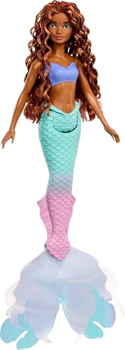 Mattel Disney Prinzessin Arielle Meerjungfrau Puppe mit funkelnder weicher Flosse & natürlichem Haar, beweglich & Sammlerstück, inspiriert vom Live-Action-Film Mattel Disney Prinzessin Arielle Meerjungfrau Puppe mit funkelnder weicher Flosse & natürlichem Haar, beweglich & Sammlerstück, inspiriert vom Live-Action-Film von Mattel