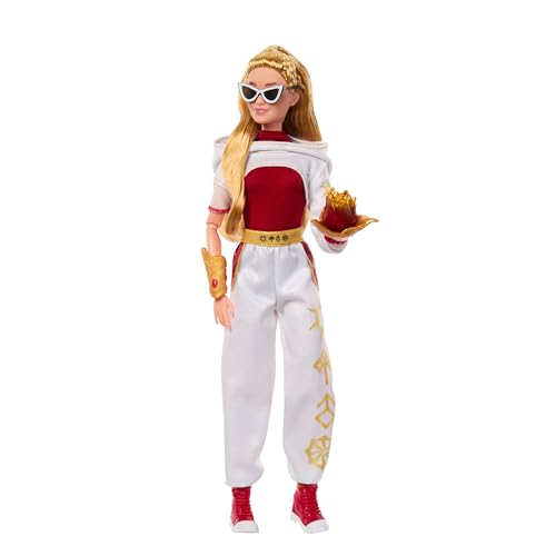 Mattel Disney Zombies 4: Dawn of The Vampires Nova Bright Modepuppe mit abnehmbarem Outfit und 5 Zubehörteilen, inspiriert vom Film, JFG33 von Mattel