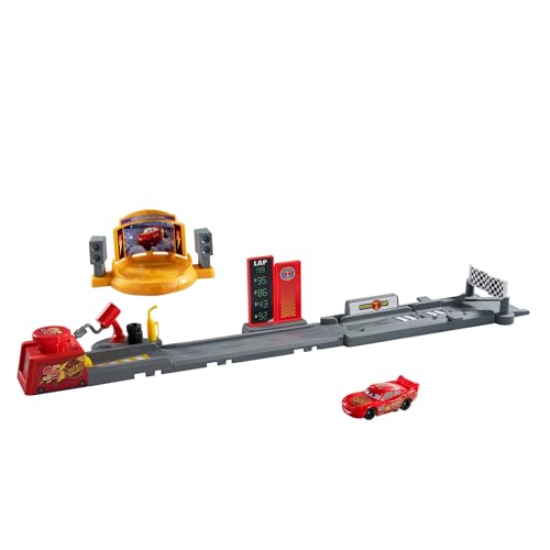 Mattel Disney und Pixar Cars Spielzeug-Spielset, Piston Cup Sprung- und Stunt-Rennstrecke mit Lightning McQueen Fahrzeug, über 50 cm lang, zwei Spielmöglichkeiten, JDJ02 Mattel Disney und Pixar Cars Spielzeug-Spielset, Piston Cup Sprung- und Stunt-Rennstrecke mit Lightning McQueen Fahrzeug, über 50 cm lang, zwei Spielmöglichkeiten, JDJ02 von Mattel