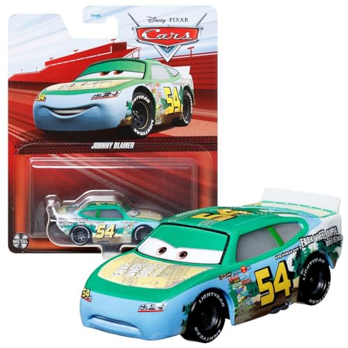 Mattel Fahrzeuge Racing Style | Disney Cars | Die Cast 1:55 Auto, Typ:Johnny Blamer von Mattel