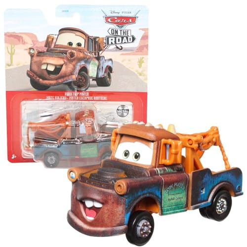 Mattel Fahrzeuge Racing Style | Disney Cars | Die Cast 1:55 Auto, Typ:Road Trip Mater von Mattel