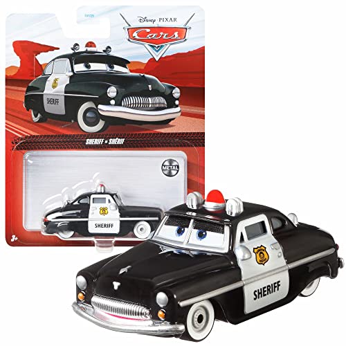 Mattel Fahrzeuge Racing Style | Disney Cars | Die Cast 1:55 Auto, Typ:Sheriff von Mattel