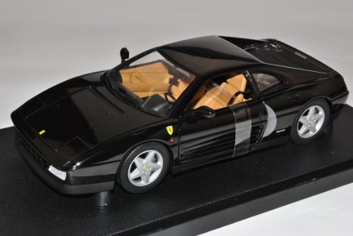 Mattel Ferrari 348TB Coupe Schwarz 1989-1995 1/18 Hot Wheels Modell Auto mit individiuellem Wunschkennzeichen von Mattel