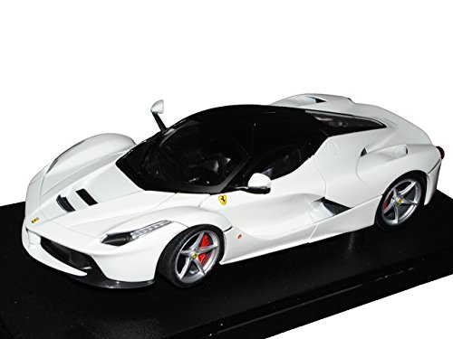 Mattel Ferrari LaFerrari Coupe Weiss Schwarz Ab 2013 1/18 Hot Wheels Modell Auto von Mattel