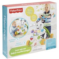 Fisher Price - Lern mit mir Zebra-Lauflernwagen von Mattel