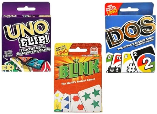 Mattel Flip, Dos und Blink Kartenspiel, Combo 3er Pack Mattel Flip, Dos und Blink Kartenspiel, Combo 3er Pack von Mattel