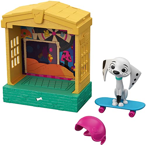 Mattel GBM28 - Disney Das Haus der 101 Dalmatiner Dolly mit Hundehütte Figur, Spielzeug ab 5 Jahren, Mehrfarbig von Mattel