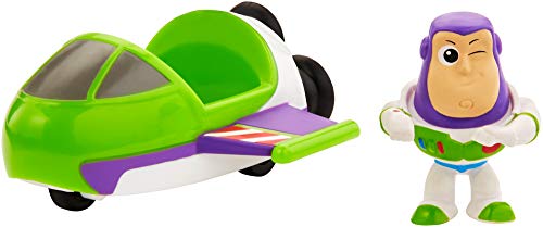 Toy Story Mattel GCY63 - Disney Pixar Toy Story 4 Minis Buzz Lightyear und Raumschiff, Sammelfiguren mit Fahrzeug, Spielzeug ab 3 Jahre Mehrfarbig von Disney Pixar Toy Story